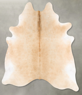Beige XX-Large Brazilian Cowhide Rug 8'3"H x 6'10"W #B27990 by Hudson Hides