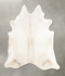 Ivory with Beige XX-Large Brazilian Cowhide Rug 7'8