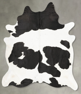 Black and White XX-Large Brazilian Cowhide Rug 8'1"H x 6'8"W #B28000 by Hudson Hides
