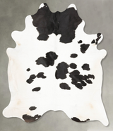 Black and White XX-Large Brazilian Cowhide Rug 8'5"H x 7'1"W #B28003 by Hudson Hides