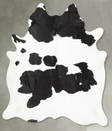 Black and White X-Large Brazilian Cowhide Rug 7'6"H x 6'5"W #B28004 by Hudson Hides