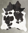 Black and White XX-Large Brazilian Cowhide Rug 7'9"H x 6'6"W #B28007 by Hudson Hides