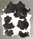 Black and White X-Large Brazilian Cowhide Rug 7'8"H x 6'3"W #B28019 by Hudson Hides