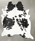 Black and White XX-Large Brazilian Cowhide Rug 8'10"H x 7'1"W #B28022 by Hudson Hides