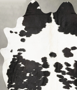 Black and White XX-Large Brazilian Cowhide Rug 8'10"H x 7'1"W #B28022 by Hudson Hides