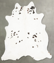 Black and White XX-Large Brazilian Cowhide Rug 7'8"H x 6'9"W #B28024 by Hudson Hides