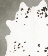 Black and White XX-Large Brazilian Cowhide Rug 7'8"H x 6'9"W #B28024 by Hudson Hides