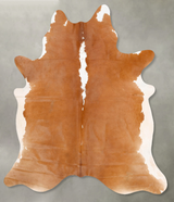 Brown and White Regular X-Large Brazilian Cowhide Rug 7'9"H x 6'5"W #B28026 by Hudson Hides