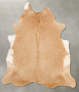Beige XX-Large Brazilian Cowhide Rug 7'8"H x 6'7"W #B28027 by Hudson Hides