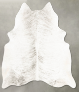 Grey Brindle X-Large Brazilian Cowhide Rug 7'0"H x 5'11"W #B28037 by Hudson Hides