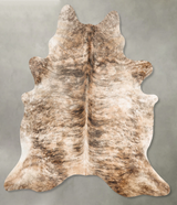 Light Brindle X-Large Brazilian Cowhide Rug 7'5"H x 6'7"W #B28041 by Hudson Hides