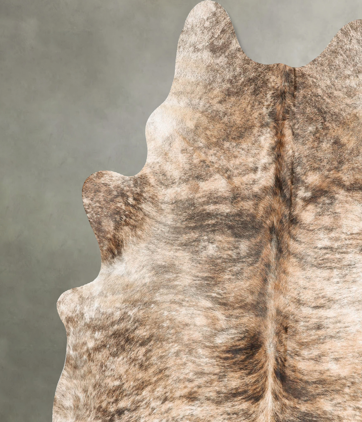 Light Brindle X-Large Brazilian Cowhide Rug 7'5"H x 6'7"W #B28041 by Hudson Hides