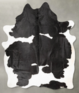 Black and White XX-Large Brazilian Cowhide Rug 8'6"H x 6'9"W #B28045 by Hudson Hides