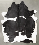 Black and White XX-Large Brazilian Cowhide Rug 8'6"H x 6'9"W #B28045 by Hudson Hides