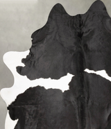 Black and White XX-Large Brazilian Cowhide Rug 8'6"H x 6'9"W #B28045 by Hudson Hides