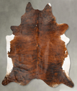 Medium Brindle XX-Large Brazilian Cowhide Rug 8'10"H x 7'9"W #B28054 by Hudson Hides
