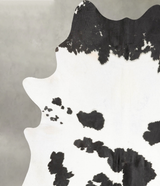 Black and White XX-Large Brazilian Cowhide Rug 8'1"H x 6'5"W #B28057 by Hudson Hides