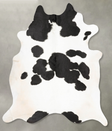 Black and White XX-Large Brazilian Cowhide Rug 8'3"H x 7'0"W #B28063 by Hudson Hides