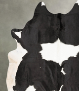 Black and White XX-Large Brazilian Cowhide Rug 8'6"H x 7'4"W #B28064 by Hudson Hides