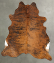 Medium Brindle X-Large Brazilian Cowhide Rug 7'7"H x 6'5"W #B28073 by Hudson Hides