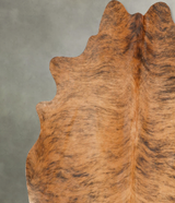Medium Brindle X-Large Brazilian Cowhide Rug 6'7"H x 6'3"W #B28075 by Hudson Hides