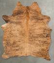 Light Brindle Large Brazilian Cowhide Rug 6'9"H x 4'9"W #B28076 by Hudson Hides