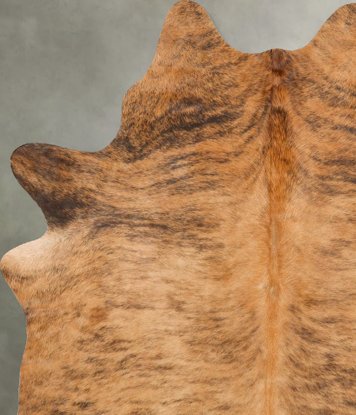 Light Brindle Large Brazilian Cowhide Rug 6'9"H x 4'9"W #B28076 by Hudson Hides