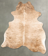Light Brindle Large Brazilian Cowhide Rug 6'7"H x 6'0"W #B28077 by Hudson Hides