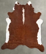 Hereford XX-Large Brazilian Cowhide Rug 8'3"H x 7'5"W #B28078 by Hudson Hides