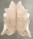 Champagne XX-Large Brazilian Cowhide Rug 8'0"H x 6'9"W #B28085 by Hudson Hides