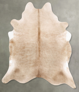 Champagne XX-Large Brazilian Cowhide Rug 8'0"H x 6'9"W #B28085 by Hudson Hides