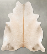 Champagne XX-Large Brazilian Cowhide Rug 8'1"H x 6'10"W #B28086 by Hudson Hides
