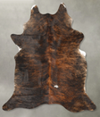 Dark Brindle X-Large Brazilian Cowhide Rug 7'9"H x 6'2"W #B28090 by Hudson Hides