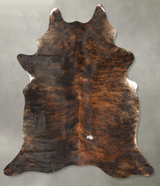 Dark Brindle X-Large Brazilian Cowhide Rug 7'9"H x 6'2"W #B28090 by Hudson Hides