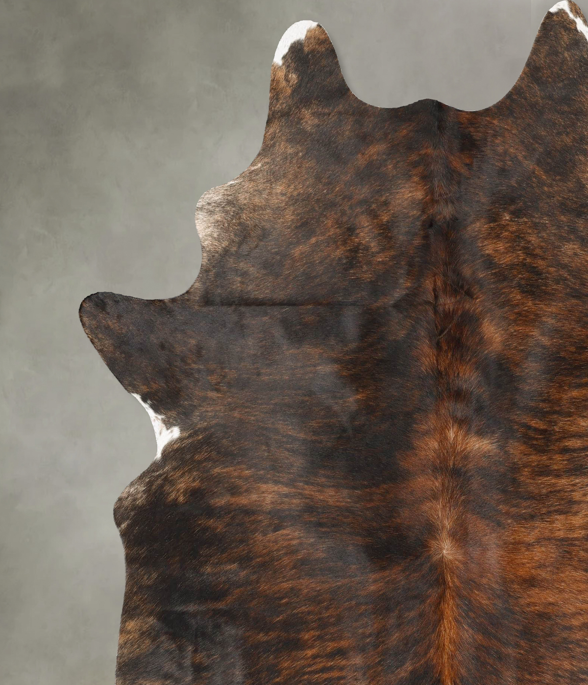 Dark Brindle X-Large Brazilian Cowhide Rug 7'9"H x 6'2"W #B28090 by Hudson Hides