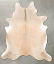 Champagne X-Large Brazilian Cowhide Rug 7'9"H x 6'5"W #B28113 by Hudson Hides