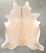 Champagne X-Large Brazilian Cowhide Rug 7'9"H x 6'5"W #B28113 by Hudson Hides