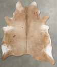 Taupe XX-Large Brazilian Cowhide Rug 8'2"H x 6'9"W #B28135 by Hudson Hides