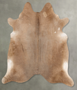 Taupe XX-Large Brazilian Cowhide Rug 7'8"H x 7'3"W #B28137 by Hudson Hides