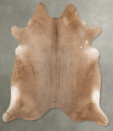 Taupe XX-Large Brazilian Cowhide Rug 7'8"H x 7'3"W #B28137 by Hudson Hides
