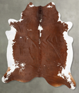 Brown and White XX-Large Brazilian Cowhide Rug 8'11"H x 7'9"W #B28143 by Hudson Hides