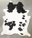 Black and White X-Large Brazilian Cowhide Rug 7'6"H x 6'3"W #B28181 by Hudson Hides