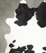 Black and White X-Large Brazilian Cowhide Rug 7'6"H x 6'3"W #B28181 by Hudson Hides