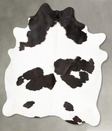 Black and White X-Large Brazilian Cowhide Rug 7'6"H x 6'2"W #B28183 by Hudson Hides