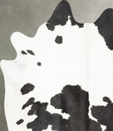 Black and White X-Large Brazilian Cowhide Rug 7'5"H x 6'0"W #B28204 by Hudson Hides