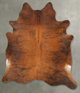 Medium Brindle XX-Large Brazilian Cowhide Rug 7'10"H x 7'1"W #B28207 by Hudson Hides