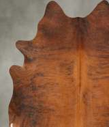 Medium Brindle XX-Large Brazilian Cowhide Rug 7'10"H x 7'1"W #B28207 by Hudson Hides