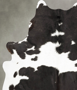 Black and White X-Large Brazilian Cowhide Rug 7'4"H x 6'0"W #B28209 by Hudson Hides