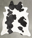 Black and White XX-Large Brazilian Cowhide Rug 7'6"H x 6'9"W #B28221 by Hudson Hides