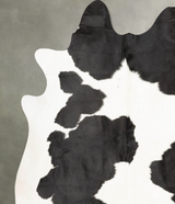Black and White XX-Large Brazilian Cowhide Rug 7'6"H x 6'9"W #B28221 by Hudson Hides